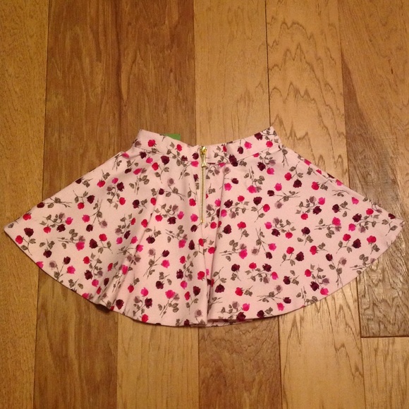 KATE SPADE NWT SKIRT GIRLS TOSSED ROSE CIRCLE sz4 - Picture 5 of 7